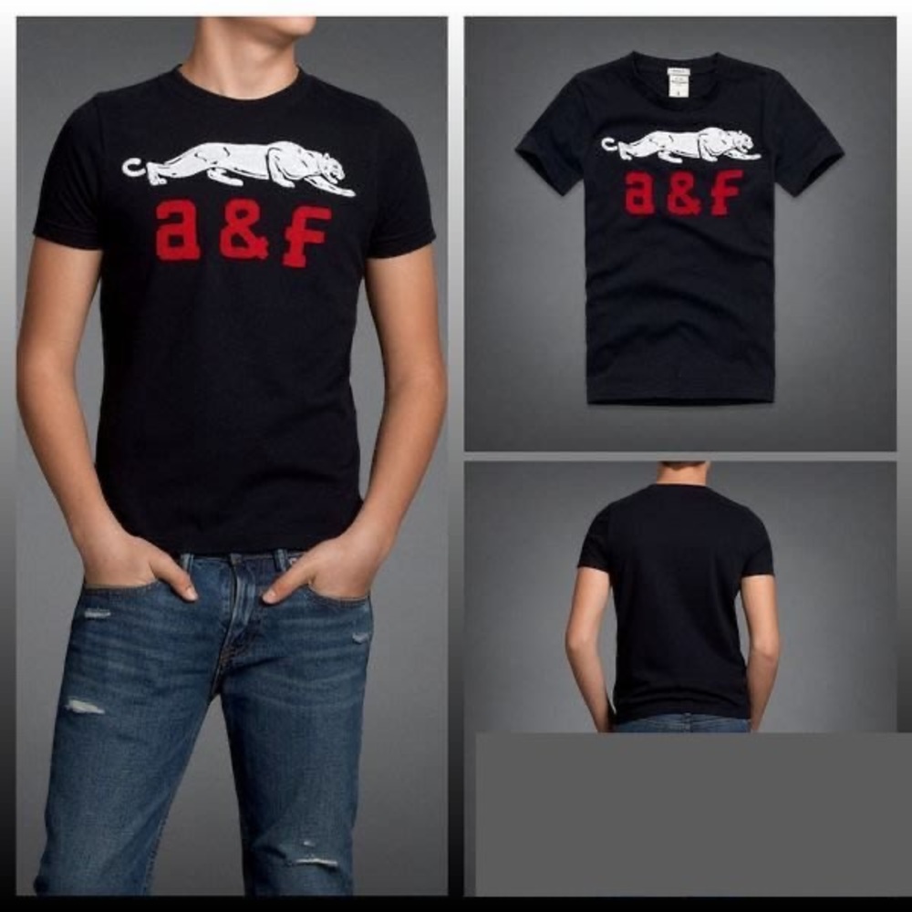 NWT Abercrombie kids animal logo tee
